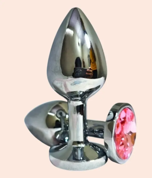 Silver Gemstone plug