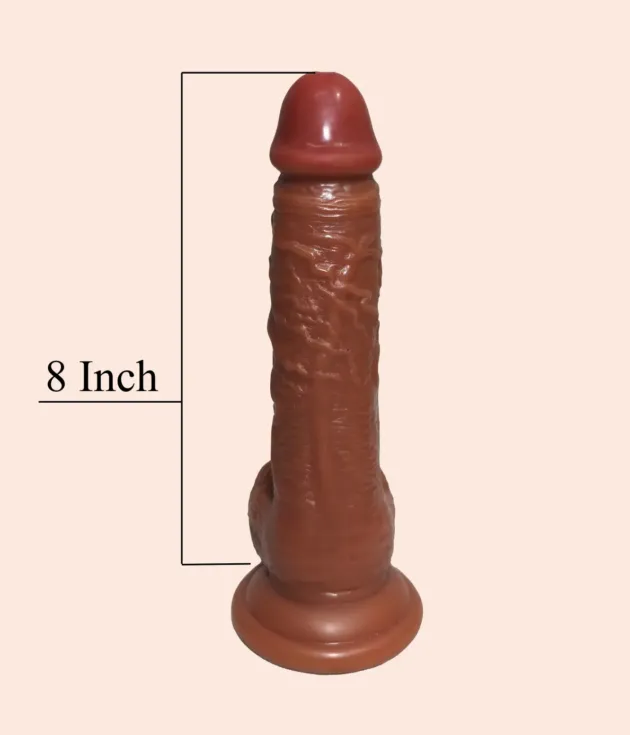 8 Inch Chocolate Realistic Dildo